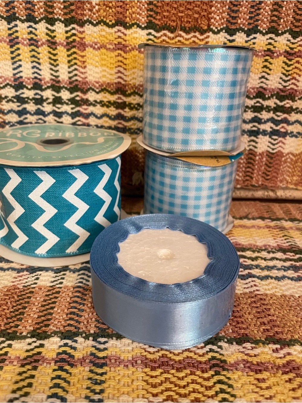 Blue Decorative Ribbon Bundle for Home Parties